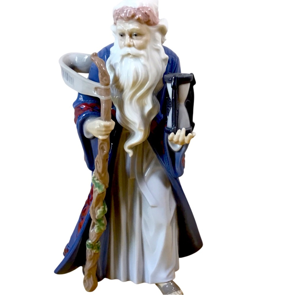VTG LLADRO FATHER TIME Glossy Porcelain Millennium 1999 MADE IN SPAIN 6696